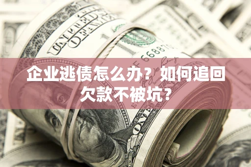 武汉企业逃债怎么办？如何追回欠款不被坑？