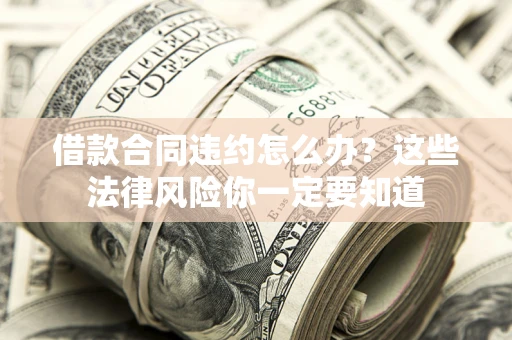 武汉借款合同违约怎么办？这些法律风险你一定要知道