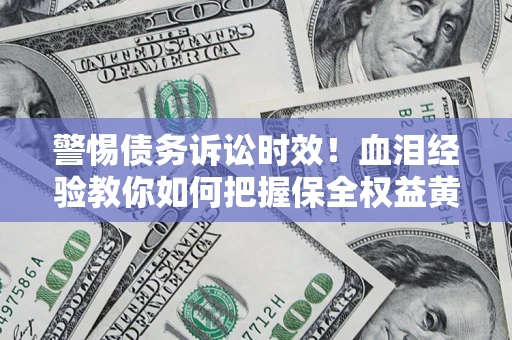 武汉警惕债务诉讼时效！血泪经验教你如何把握保全权益黄金期