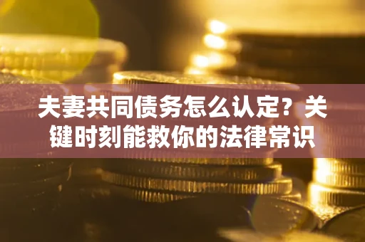 武汉夫妻共同债务怎么认定？关键时刻能救你的法律常识