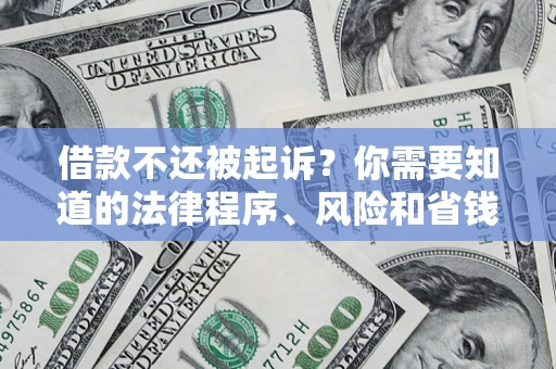 武汉借款不还被起诉？你需要知道的法律程序、风险和省钱技巧